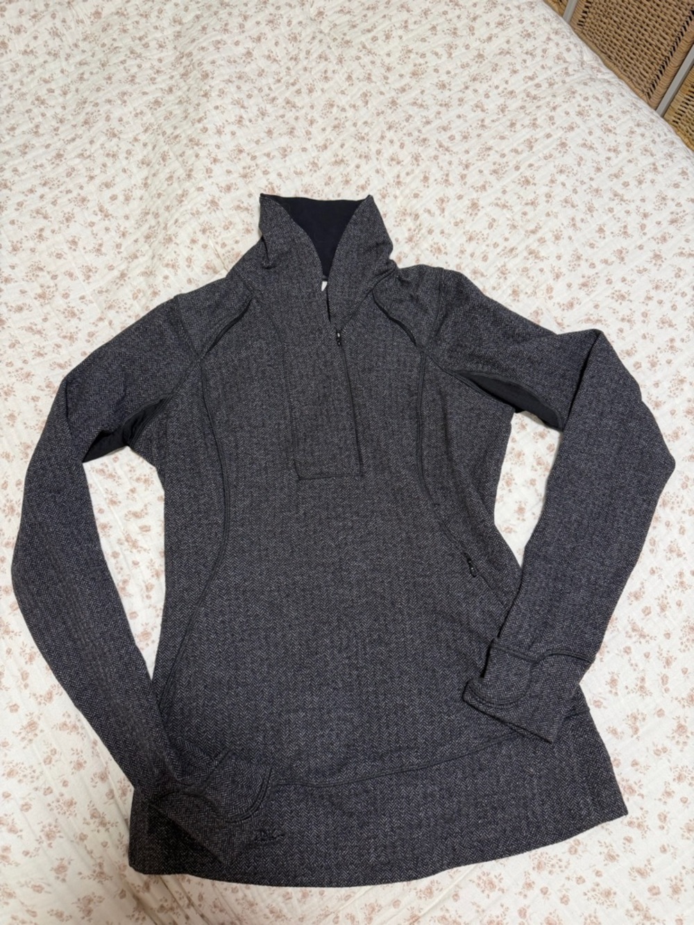 lululemon athletica Dark Heathered Gray Quarter-Zip Pullover